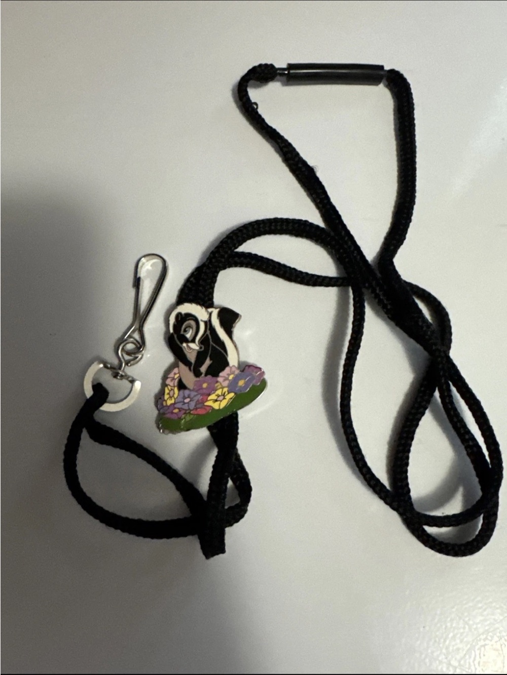 Vintage Disney Cast Member Lanyard w/ Flower the Skunk